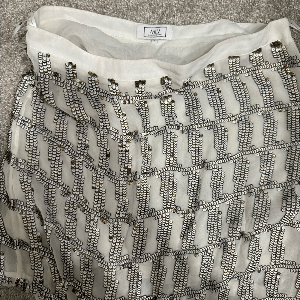 Sequin mini skirt